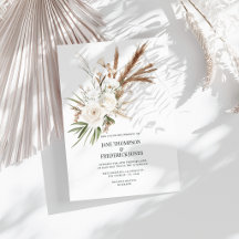 Boho Boheemse Gedroogde Bloemen Foto & QR Code Tro