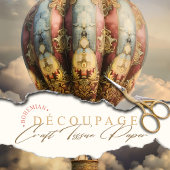 Boho Boheemse Hete Luchtballon Decoupage Tissuepapier