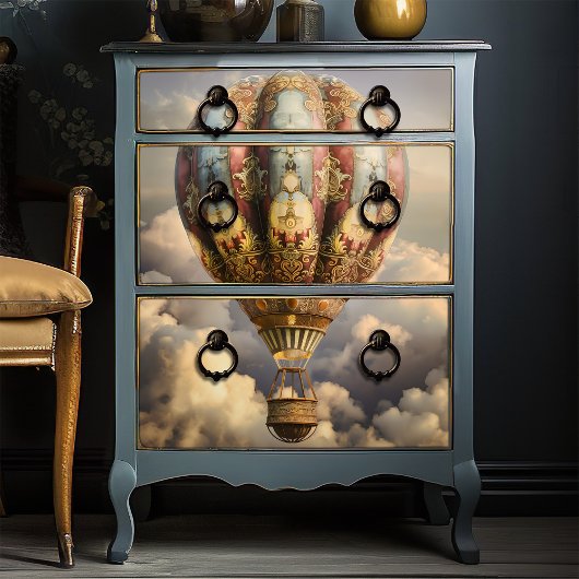 Boho Boheemse Hete Luchtballon Decoupage Tissuepapier