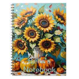  Boho, Boheemse Zonnebloemen, Zonnebloem, Notitieboek