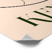 Boho Bohemian Abstracte Minimale Stijl Poster (Hoek)