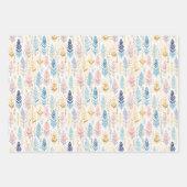 Boho Bohemian All-Occasion Pastel Waterverf Set Inpakpapier Vel (Voorkant 3)