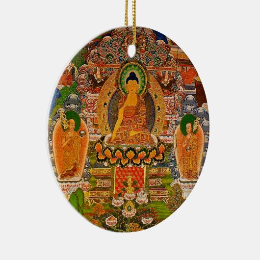 Boho Bohemian Blessing Bohemen boeddhistisch boedd Keramisch Ornament (Rechts)