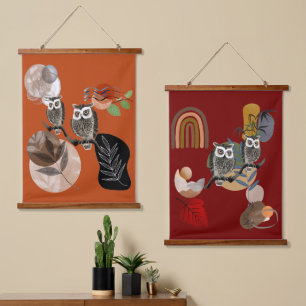 Boho Bohemian Modern Art is eigenaar van Natuur vo Hangend Wandkleed