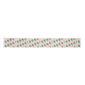 Boho Bohemian Pink Oranje groene kerstbomen Lint (Voorkant)