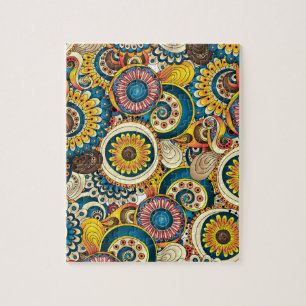 Boho Bohemian Retro Colorful Pattern Legpuzzel