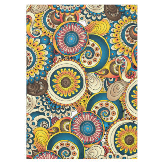 Boho Bohemian Retro Colorful Pattern Tafelkleed