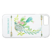 BOHO Bohemian Tribal Arrow Waterverf Cactus Art Case-Mate iPhone Case (Achterkant (Horizontaal))