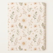 Boho Bohémien Floral Lune Soleil Botanique (Dos)