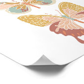 Boho Bold Butterfly Butterflies Girl Nursery Art Poster (Hoek)