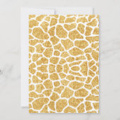 Boho-boog babyshower-uitnodiging voor dierentuin kaart (Achterkant)