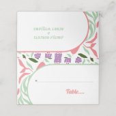 Boho boog met retro takken en bloemen bruiloft (Buitenkant ongevouwen)