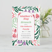 Boho boog retro Moederdag brunch Kaart (Staand voorkant)