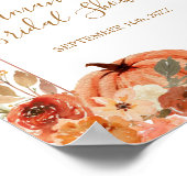 Boho Boog Terracotta Bruidsfeest Welkomstbord Poster (Hoek)