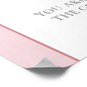 Boho boogblush pioenen Kies een stoel aan weerszij Poster (Hoek)