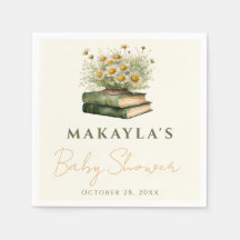 Boho Book Lover Floral Baby shower