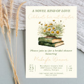 Boho Book Lover Floral vrijgezellenfeest Kaart