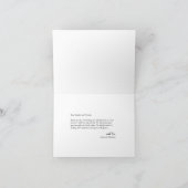 Boho bordeaux bloemrijke script bruiloft bedankkaart (Binnen)