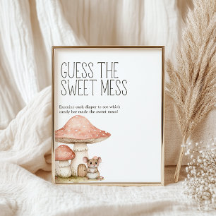 Boho Bosdieren Baby Shower Raad de Zoete Troep Poster