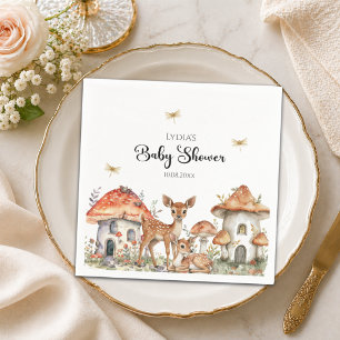 Boho bosdieren Baby Shower Servet