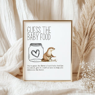 Boho Bosdieren Douche Raad Babyvoedsel Bord Poster