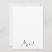 Boho bosdieren kaart (Achterkant)