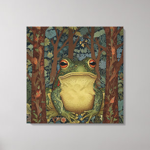 boho-boskikker canvas afdruk