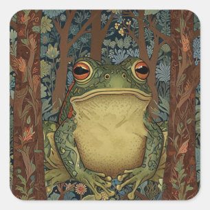  boho-boskikker vierkante sticker