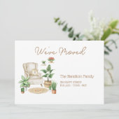 Boho Botanica Bewegen Aankondiging (Staand voorkant)