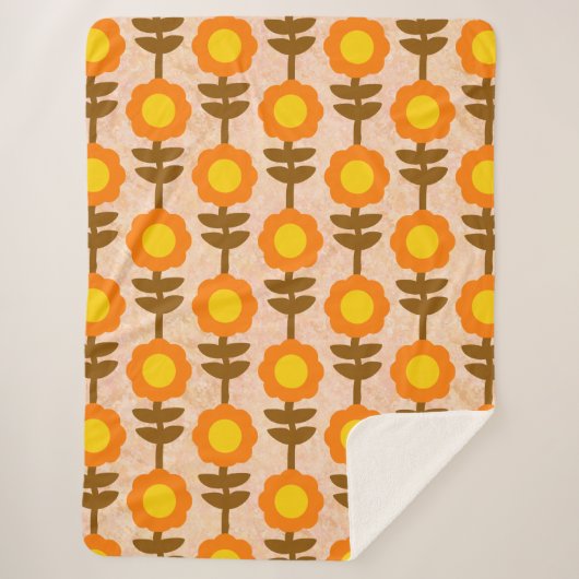 Boho Botanica Sherpa Blanket Deken (Voorkant)