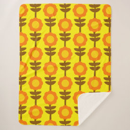 Boho Botanica Sherpa Blanket Deken