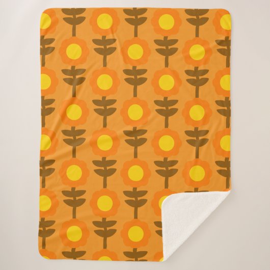 Boho Botanica Sherpa Blanket Deken (Voorkant)