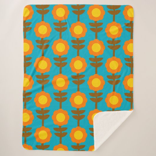 Boho Botanica Sherpa Blanket Sherpa Deken (Voorkant)