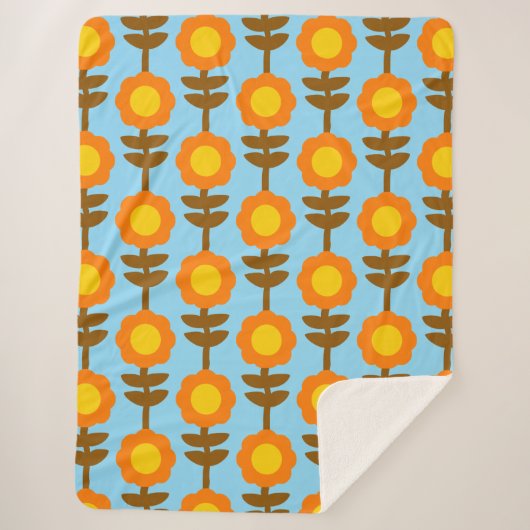 Boho Botanica Sherpa Blanket Sherpa Deken (Voorkant)