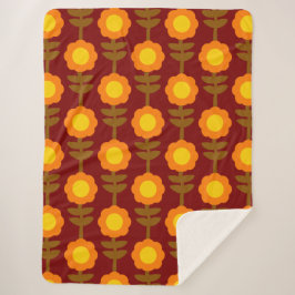 Boho Botanica Sherpa Blanket Sherpa Deken