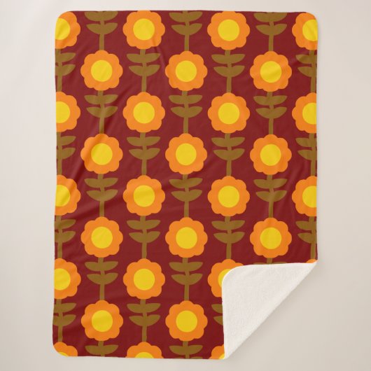 Boho Botanica Sherpa Blanket Sherpa Deken (Voorkant)