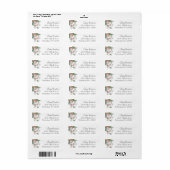 Boho Botanical Artist Sketch Etiket (Full Sheet)