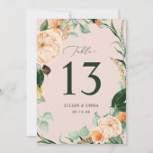 Boho Botanical Blush Pink Greenery Floral Custom (Achterkant)