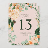 Boho Botanical Blush Pink Greenery Floral Custom (Voorkant / Achterkant)