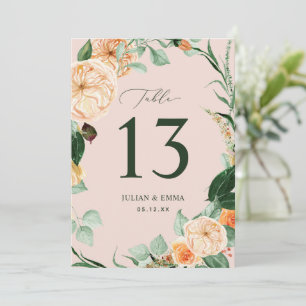 Boho Botanical Blush Pink Greenery Floral Custom