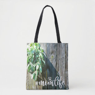 Boho botanical herb bladeren rustic Barn-wood Draagtas