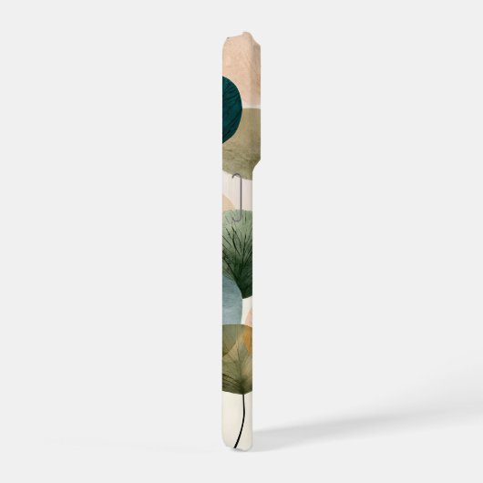 Boho Botanical Leaf Mid Century Abstract  (Côté droit)