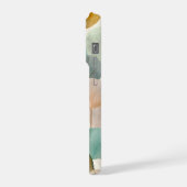 Boho Botanical Leaf Mid Century Abstract  iPhone Hoesje (Linkerkant)