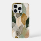 Boho Botanical Leaf Pattern Phone Case Neutral (Verso)