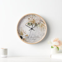 Boho Botanical Marble Family Name 2010 Vast
