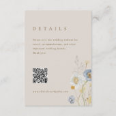 Boho Botanical Mariage Détails Carte de boîtier (Devant)