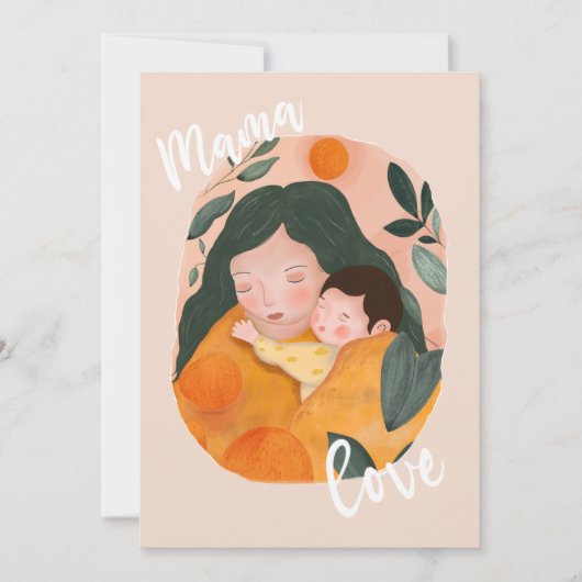 Boho Botanical Mother & Baby Shower Invitation (Devant)
