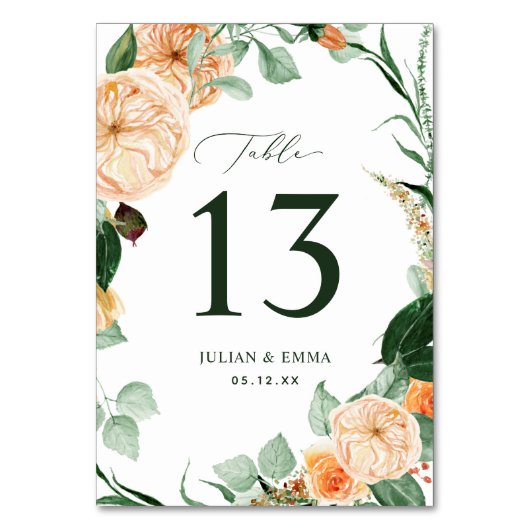 Boho Botanical Neutral Greenery Floral Custom Kaart (Voorkant)