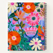 Boho Botanical personalized Spiral Notebook Notitieboek (Achterkant)