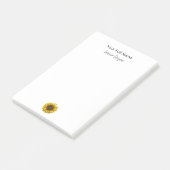 Boho Botanical Sunflower Interior Designer  Post-it® Notes (Schuin)
